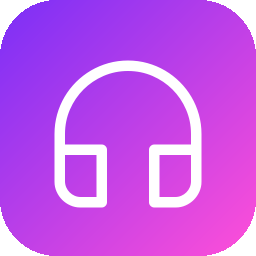 The Audio8D icon: white headphones on a purple-to-pink rounded square.