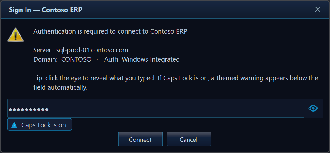 Password input