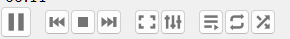 VLC toolbar with Toggle Playlist highlighted
